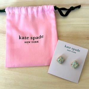 Kate Spade glitter stud earrings